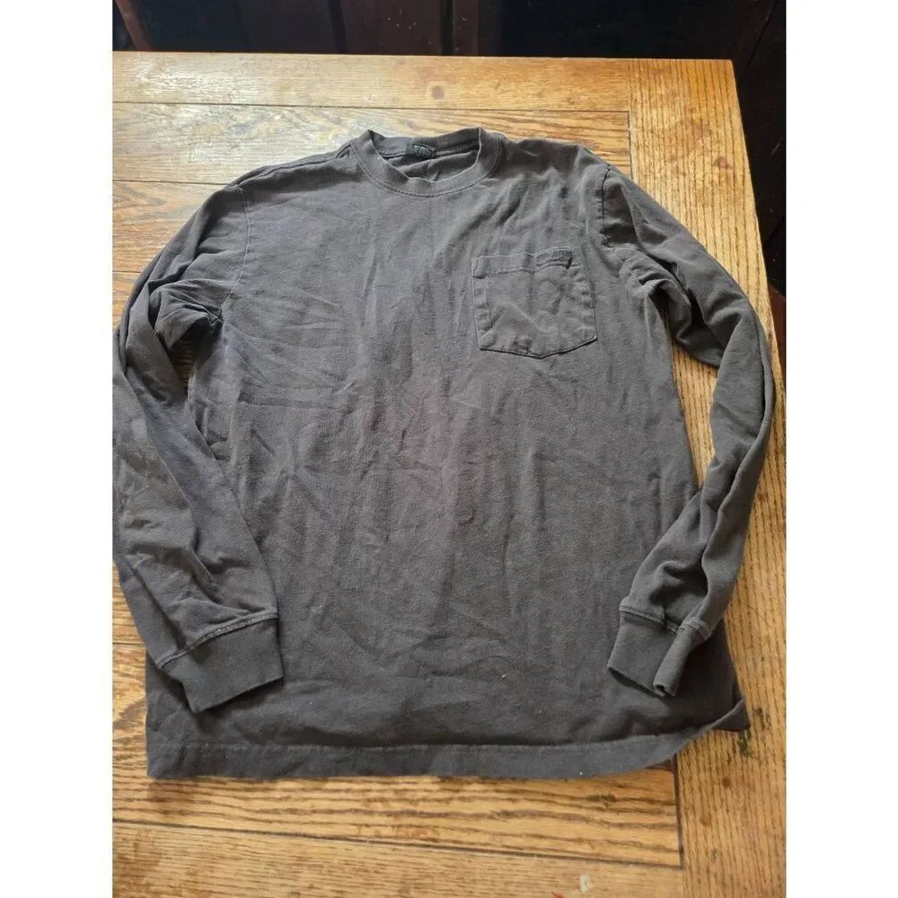 Filson Faded Black Long Sleeve Outfitter Pocket-T-Shirt SZ Large